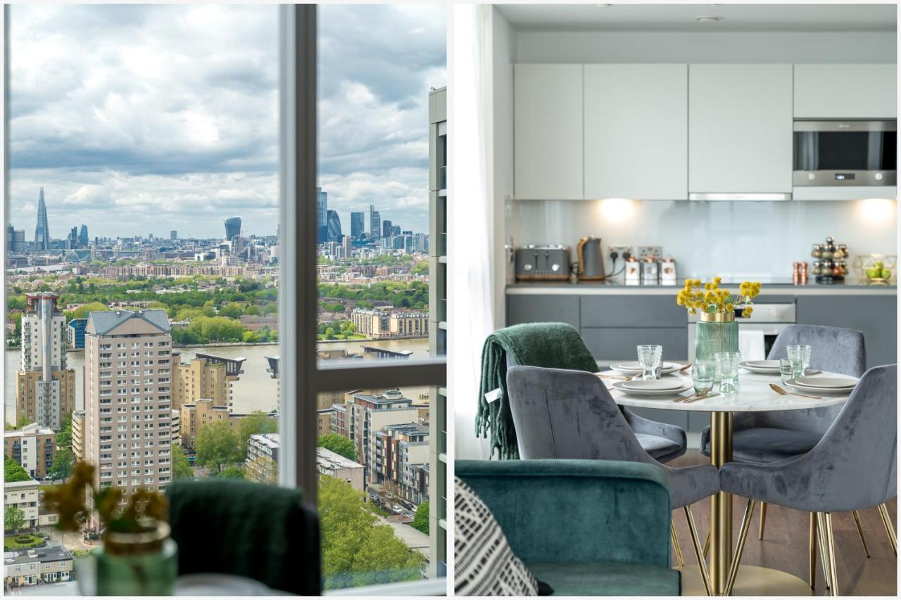 Luxurious Spacious 2Bed Suites Skyline River Views By Canary Wharf London Exteriör bild