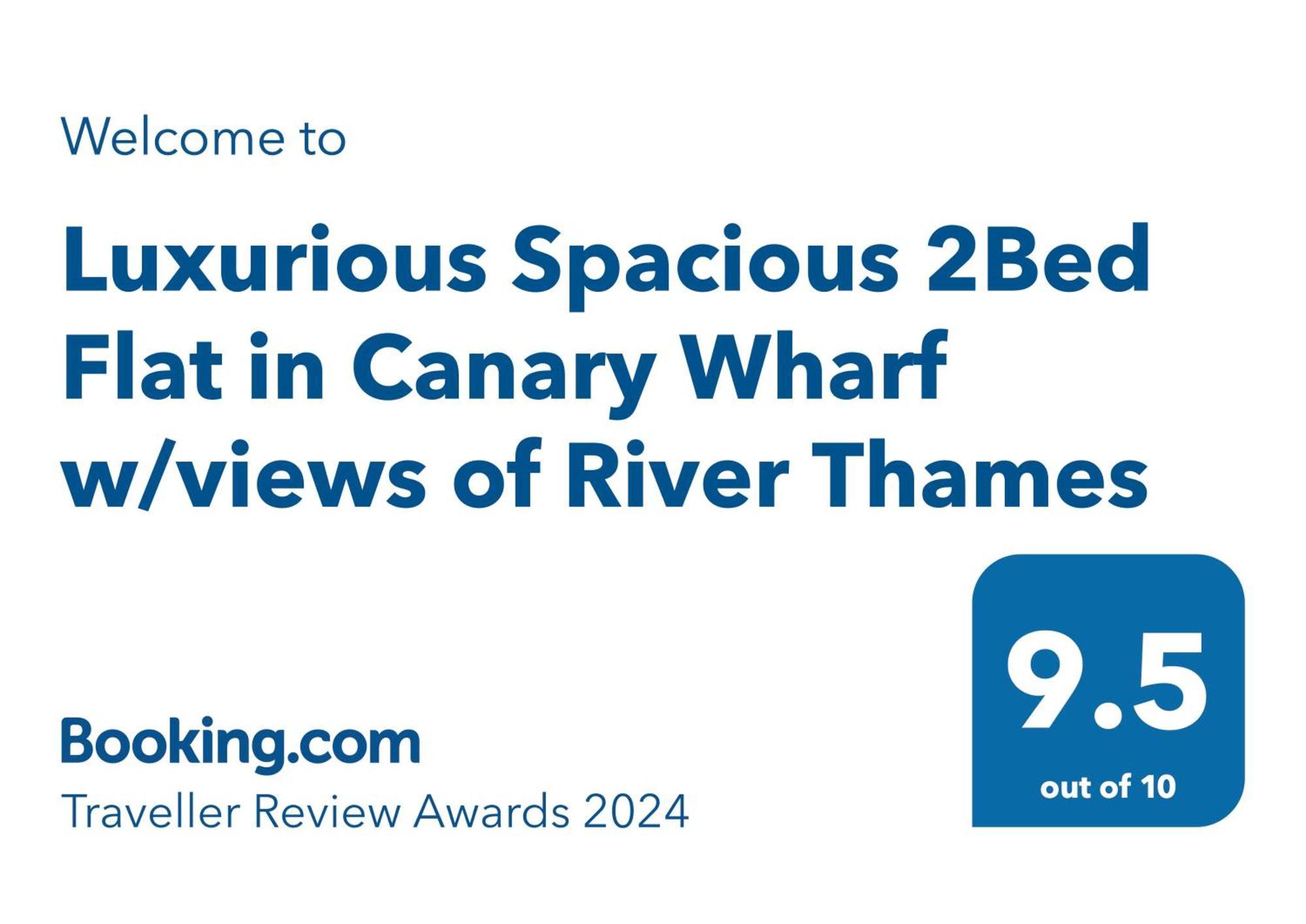 Luxurious Spacious 2Bed Suites Skyline River Views By Canary Wharf London Exteriör bild